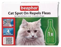 Beaphar Cat Spot On Repels Fleas 4 Week Protection