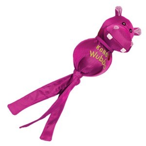 Kong Wubba Ballistic Friends – Pink Hippo – Small
