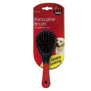 Mikki Porcupine Brush for double/thick coats