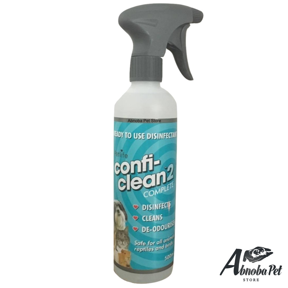 PETLIFE 500ml Conficlean2 Complete Ready To Use High Level Disinfectant ideal for Whelping Boxes