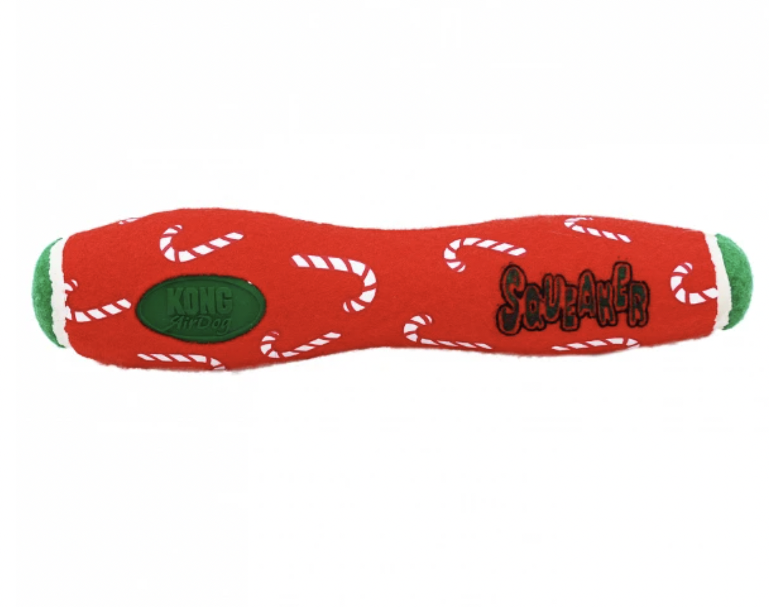KONG AirDog Stick Christmas Dog Toy combines tennis ball & squeaker Non Abrasive