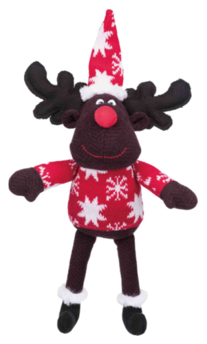 Trixie Dog / Puppy Christmas Xmas Reindeer Soft fabric Toy with sound 42cm 92501