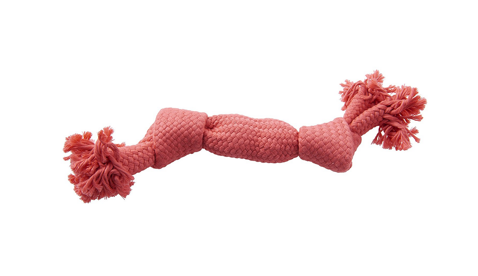 (Small - 23cm, Pink) BUSTER Colour Squeak Rope Soft cotton interactive throwing games for Dogs