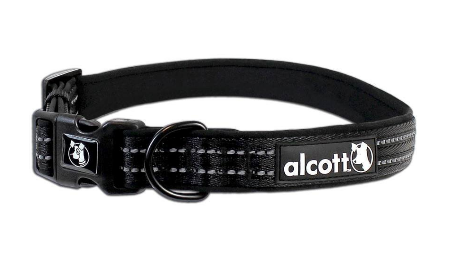 (Small, Black) Alcott Essential Adventure Collar - To Match our Alcott Retractable Leashes 