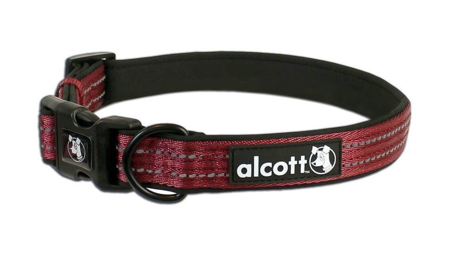 (Small, Red) Alcott Essential Adventure Collar - To Match our Alcott Retractable Leashes 