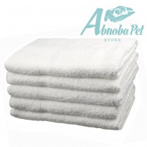5 x Small White cotton Towels Perfect size for whelping puppies and kittens