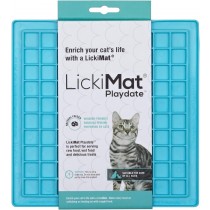 LickiMat Classic Playdate Cat Kitten SLOW FEED / FOOD BOWL / DISH TURQUOISE MAT