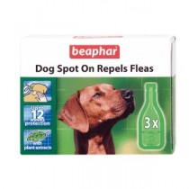 Beaphar Dog Spot On Repels Fleas 12 Weeks Protection