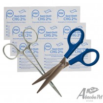 All Sterile Mini Kit – Scissors, Alcohol Wipes & Forceps