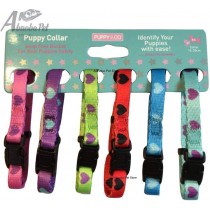 6 Puppy Whelping Collars Hearts Design - 20-30cm