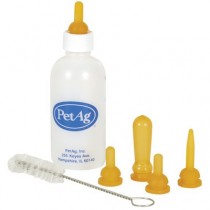 2oz Pet Ag Nursing Kit – includes Elongated Nipple used to nurse cleft palate babies