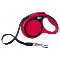 RED Flexi LGE 5M COMFORT Tape Dog Leash Lead soft grip short-stroke braking system