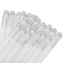100 Alpha Dog Canine Premium Artificial Insemination Tubes / Rods Breeder Packs 12 INCHES L BREEDS