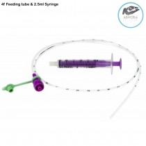 4F Nutrisafe Sterile Feeding Tube 2.5ml Syringe