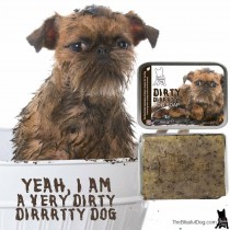 Dirty Dirrrtty Dog Soap - Brussels Griffon