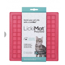 LickiMat Classic Playdate Cat Kitten SLOW FEED / FOOD BOWL / DISH PINK MAT