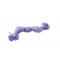 (Medium - 35cm, Purple) BUSTER Colour Squeak Rope Soft cotton interactive throwing games