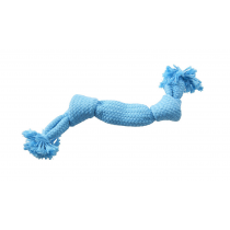 (Medium - 35cm, Light Blue) BUSTER Colour Squeak Rope Soft cotton interactive throwing games