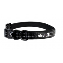 (Medium, Black) Alcott Essential Adventure Collar - To Match our Alcott Retractable Leashes 