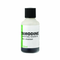 Tamodine Wound is a veterinary wound and skin cleanser 50ml