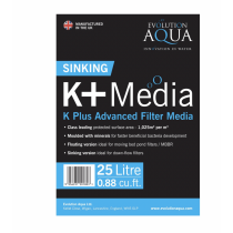 Kplus Advanced Filter Media BLACK 25Litre (SINKING)