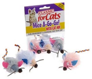 Classic for Cats Wide Eyed Shaggy Mice