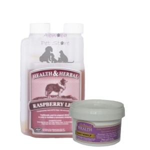 Animal Health Easy Whelp & Raspberry Leaf twin pack Essential for dog breeders whelping kits