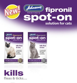 NEW Johnsons Fipronil Spot On Cat - 15 Weeks Protection