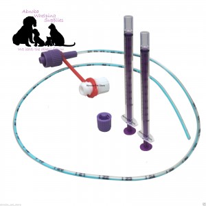 NEW LONGLIFE Tube Feeding Kit - 4 French Tube, (1.33mm) 2  x 1ml Syringes & Cap
