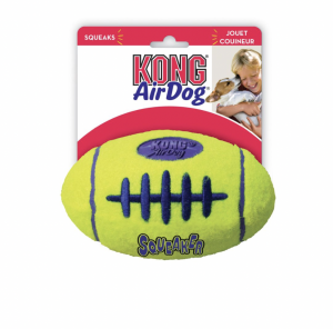 Kong Air Squeaker American Football / Rugby Ball Squeaker Non-abrasive Fetch toy
