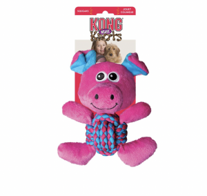 Kong Dog toy Weave Knots Pig Knotted cotton rope clean teeth interactive or solo