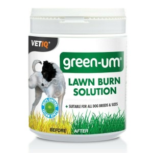 VetIQ Green-UM Lawn Burn Solution Tablets for Dogs 100pk helps bind the ammonia