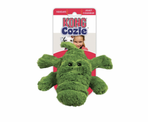 Kong XL Dog Cozie Ali Alligator Squeaker Deluxe plush for indoor snuggle time