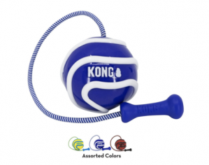 KONG Dog Large Wavz Bunji Ball long-distance fetching fun bungee rope and ball