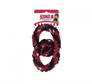 KONG Dog Puppy Signature Rope Double Ring Tug Durable material interactive Toy