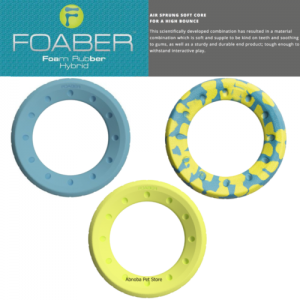 Foaber Roll Fun Toy Foam Rubber = strength, vivid colours dog vision spectrum