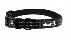 (Large, Black) Alcott Essential Adventure Collar - To Match our Alcott Retractable Leashes 