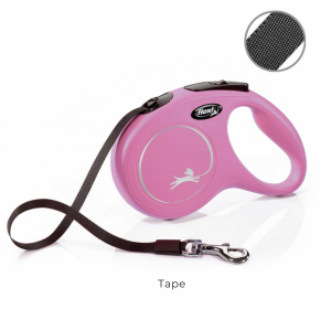 flexi New CLASSIC, tape leash, XS: 3 m, pink