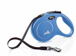 flexi New CLASSIC, tape leash, M: 5 m, blue